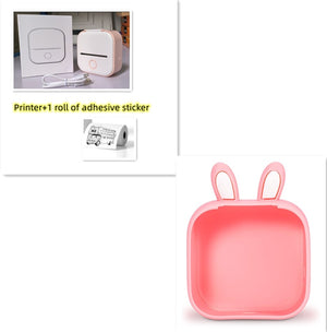 Portable Mini Thermal Label Printer Home Photo Printer Student Wrong Question Printer Bluetooth-compatible Mini Label Printer Price Tag - My Store