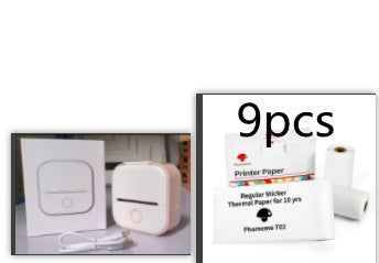 Portable Mini Thermal Label Printer Home Photo Printer Student Wrong Question Printer Bluetooth-compatible Mini Label Printer Price Tag - My Store