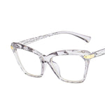 Anti-blue cat eye multi-faceted glasses - My Store