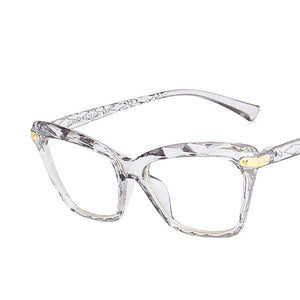 Anti-blue cat eye multi-faceted glasses - My Store