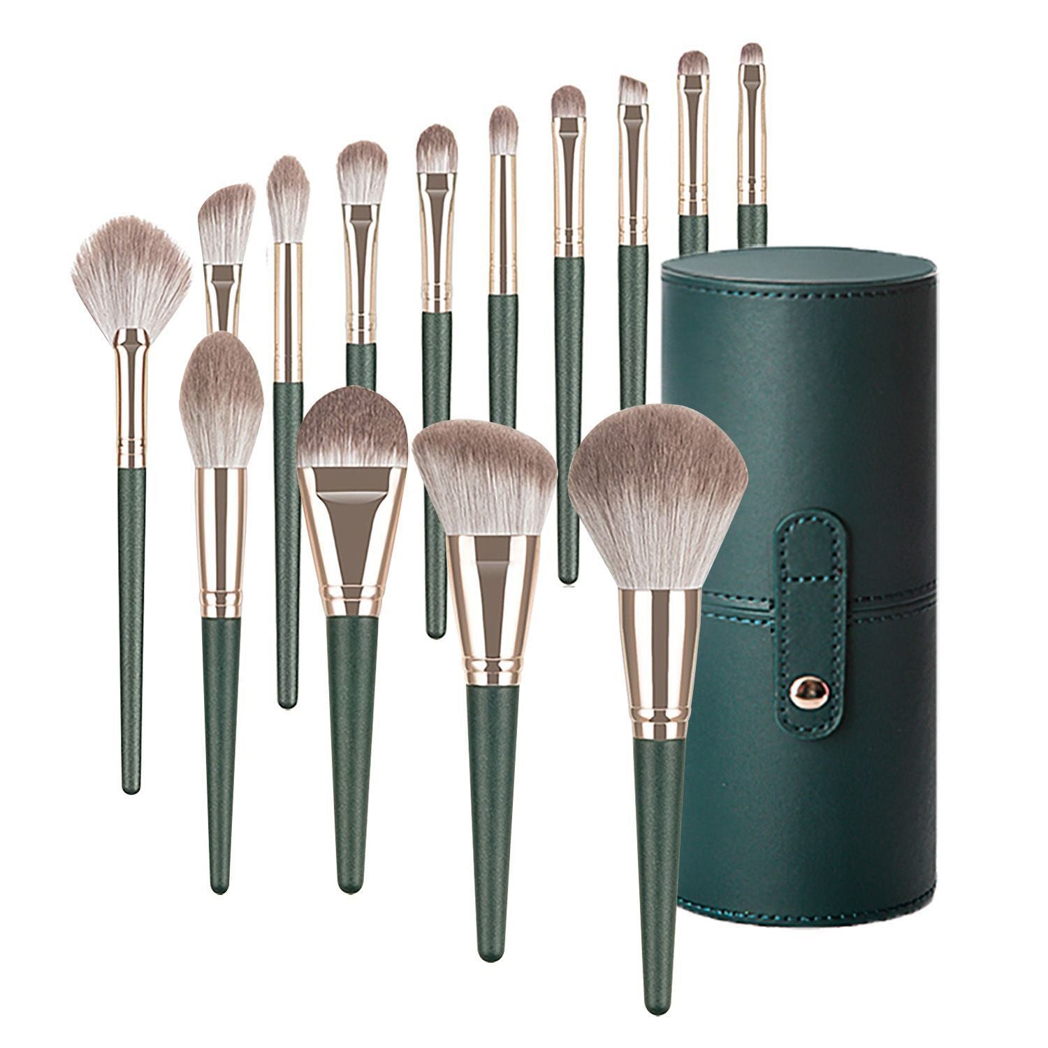 Green Cloud 14 Makeup Brushes Suit - My Store