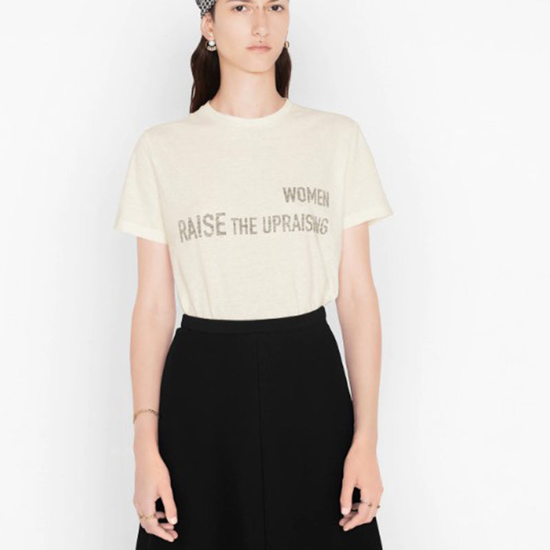 D family new letter women love is unpaid labor feminist T-shirt - My Store