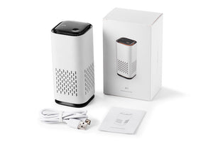Spring New Arrival Mini Portable Car Air Purifiers With Usb Cable Charging Home Office HEPA Filter Car Air Purifier - My Store