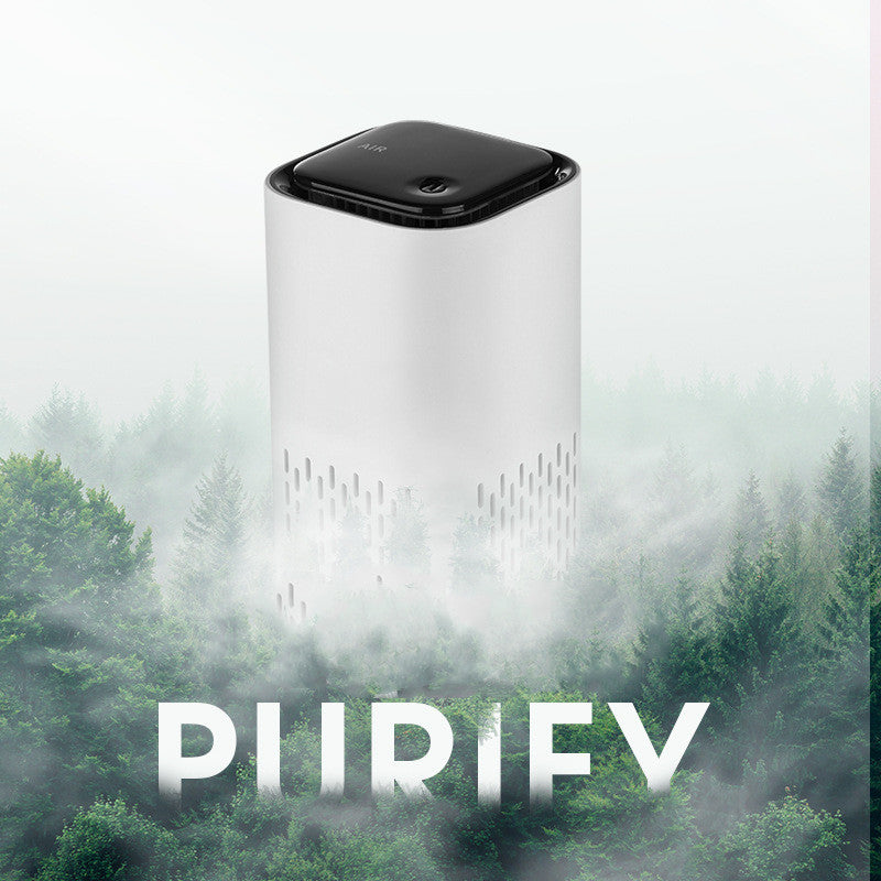 Spring New Arrival Mini Portable Car Air Purifiers With Usb Cable Charging Home Office HEPA Filter Car Air Purifier - My Store