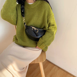 autumn and winter net red new versatile waist bag women"s super hot fashionable chest bag single shoulder Crossbody fashion chain bag - My Store