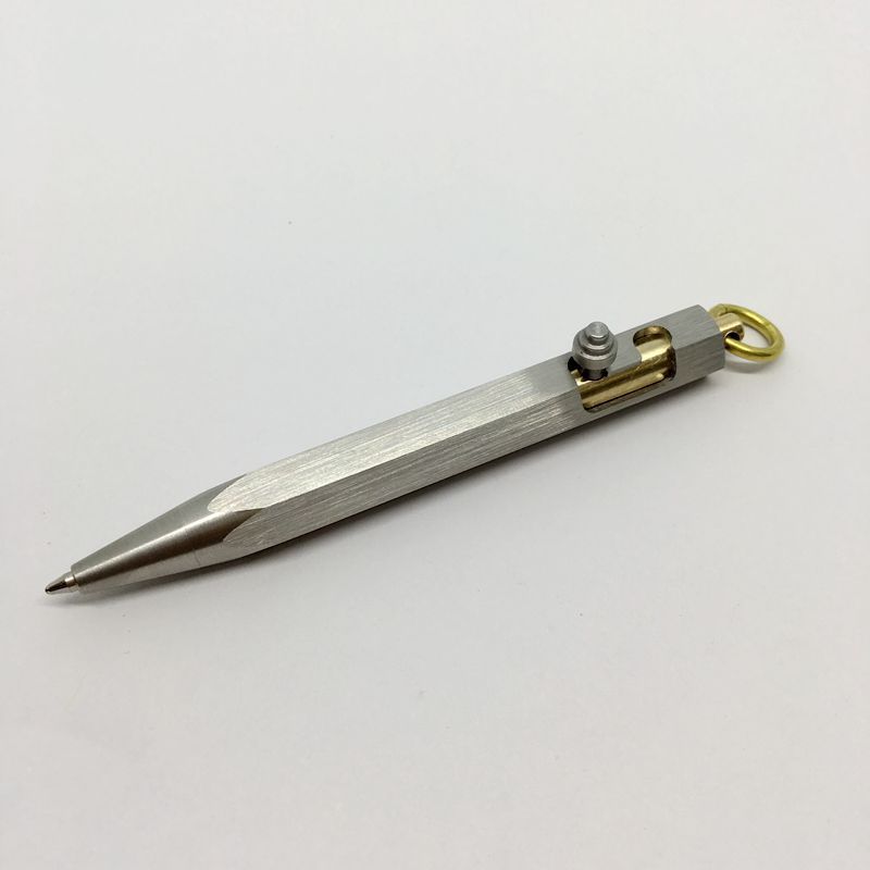 Six-sided stainless steel brass pen - My Store