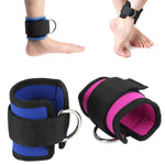 New D-ring Ankle Strap Buckle Adjustable Ankle Weights Gym Leg Ankle Cuffs Power Weight Lifting Fitness Rope 1/2PC - My Store