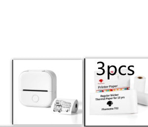 Portable Mini Thermal Label Printer Home Photo Printer Student Wrong Question Printer Bluetooth-compatible Mini Label Printer Price Tag - My Store