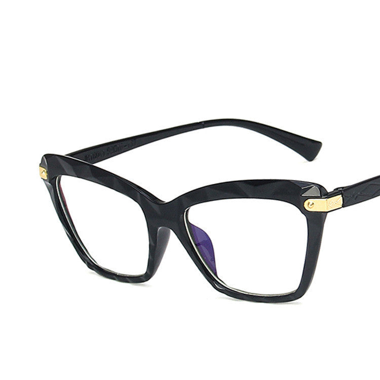 Anti-blue cat eye multi-faceted glasses - My Store