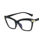 Anti-blue cat eye multi-faceted glasses - My Store