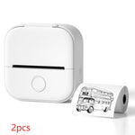 Portable Mini Thermal Label Printer Home Photo Printer Student Wrong Question Printer Bluetooth-compatible Mini Label Printer Price Tag - My Store