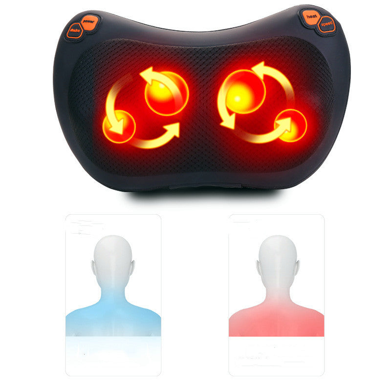 Car Massage Pillow Kneading Heating Cervical Massage Device - My Store