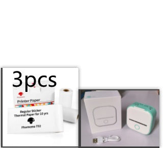 Portable Mini Thermal Label Printer Home Photo Printer Student Wrong Question Printer Bluetooth-compatible Mini Label Printer Price Tag - My Store