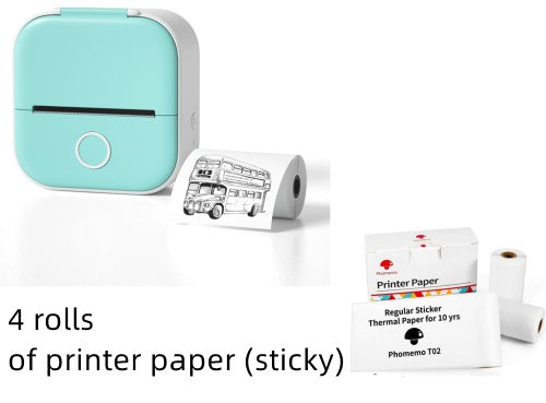 Portable Mini Thermal Label Printer Home Photo Printer Student Wrong Question Printer Bluetooth-compatible Mini Label Printer Price Tag - My Store