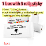 Portable Mini Thermal Label Printer Home Photo Printer Student Wrong Question Printer Bluetooth-compatible Mini Label Printer Price Tag - My Store