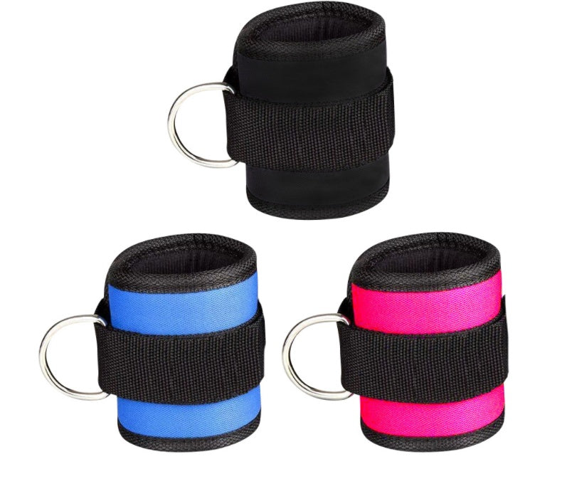 New D-ring Ankle Strap Buckle Adjustable Ankle Weights Gym Leg Ankle Cuffs Power Weight Lifting Fitness Rope 1/2PC - My Store