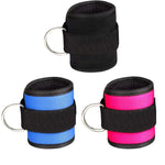 New D-ring Ankle Strap Buckle Adjustable Ankle Weights Gym Leg Ankle Cuffs Power Weight Lifting Fitness Rope 1/2PC - My Store
