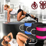 New D-ring Ankle Strap Buckle Adjustable Ankle Weights Gym Leg Ankle Cuffs Power Weight Lifting Fitness Rope 1/2PC - My Store