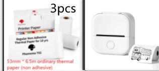 Portable Mini Thermal Label Printer Home Photo Printer Student Wrong Question Printer Bluetooth-compatible Mini Label Printer Price Tag - My Store