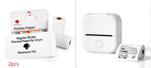 Portable Mini Thermal Label Printer Home Photo Printer Student Wrong Question Printer Bluetooth-compatible Mini Label Printer Price Tag - My Store