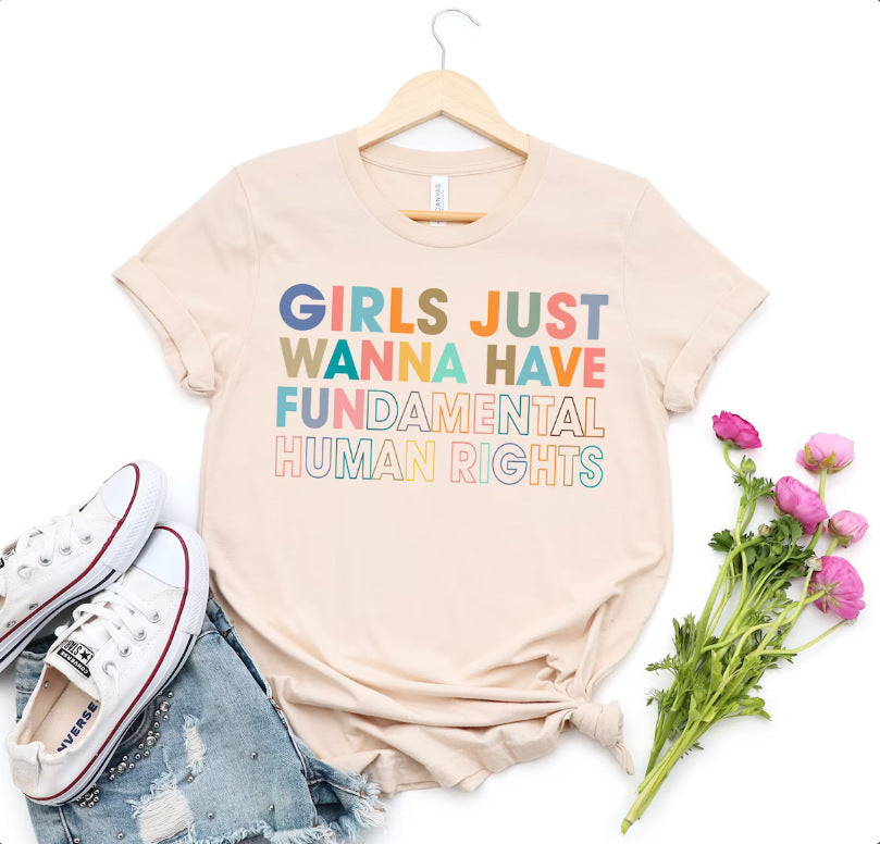 Women's Fertility Freedom Graphic Feminist Crew Neck T-Shirt - My Store