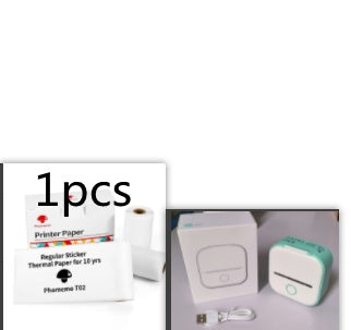 Portable Mini Thermal Label Printer Home Photo Printer Student Wrong Question Printer Bluetooth-compatible Mini Label Printer Price Tag - My Store