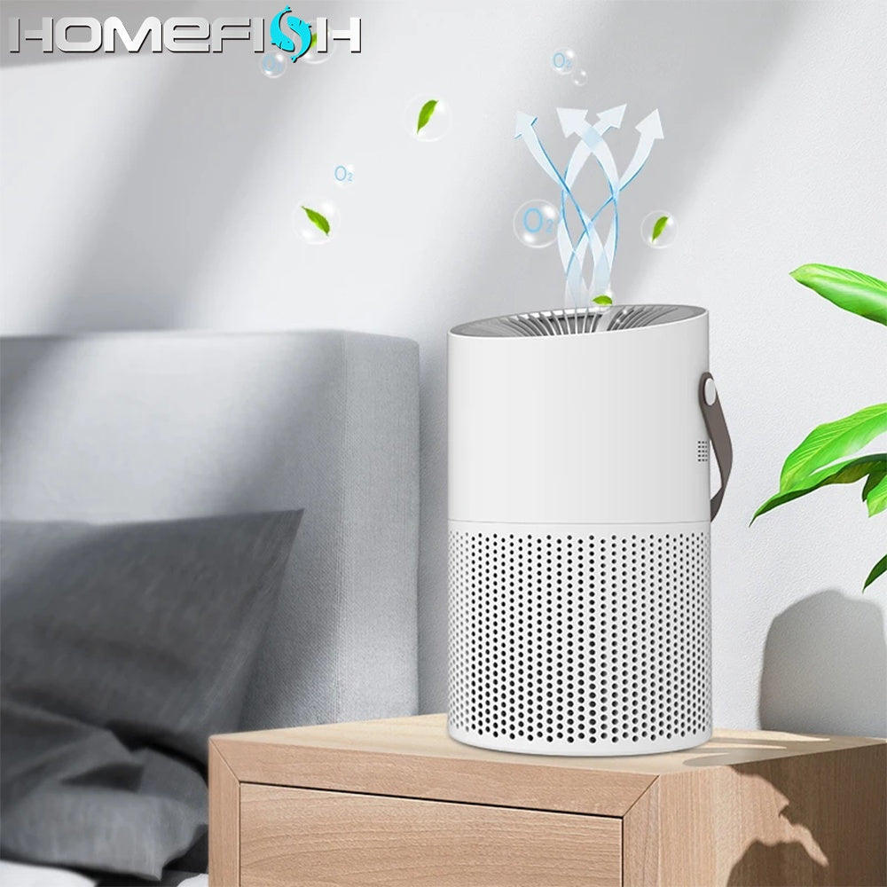 Multifunctional Desktop Air Purifier Remove Formaldehyde H13 HEPA Filter UVC Car Air Purifiers For Bedroom Home - My Store