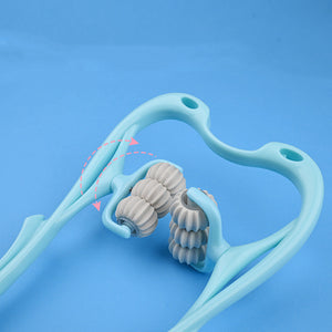 Multifunctional Manual Six-wheel Neck Massager Massage Relieve Roller Massage Tool - My Store