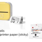 Portable Mini Thermal Label Printer Home Photo Printer Student Wrong Question Printer Bluetooth-compatible Mini Label Printer Price Tag - My Store
