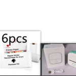 Portable Mini Thermal Label Printer Home Photo Printer Student Wrong Question Printer Bluetooth-compatible Mini Label Printer Price Tag - My Store