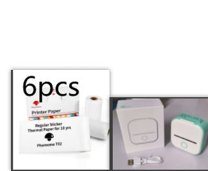 Portable Mini Thermal Label Printer Home Photo Printer Student Wrong Question Printer Bluetooth-compatible Mini Label Printer Price Tag - My Store
