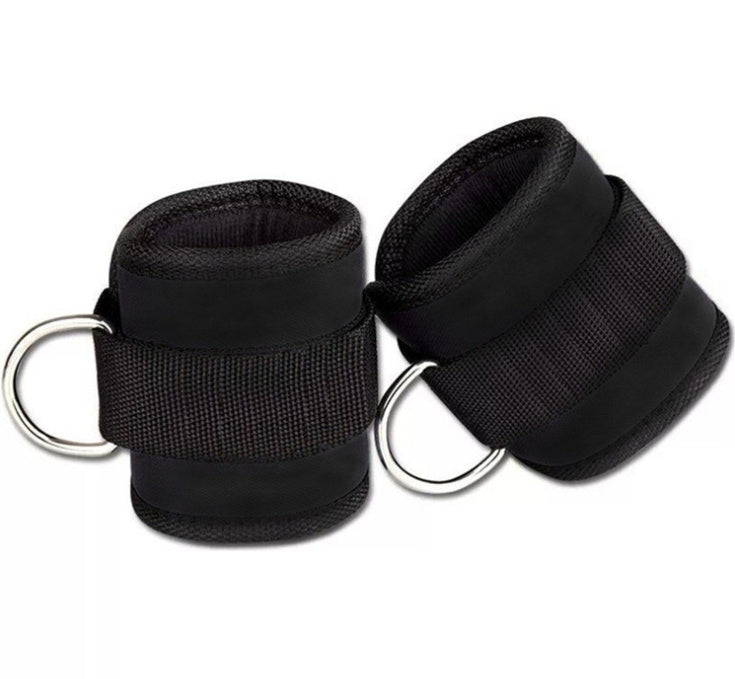 New D-ring Ankle Strap Buckle Adjustable Ankle Weights Gym Leg Ankle Cuffs Power Weight Lifting Fitness Rope 1/2PC - My Store