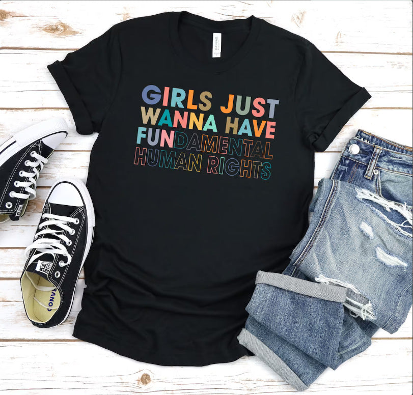 Women's Fertility Freedom Graphic Feminist Crew Neck T-Shirt - My Store