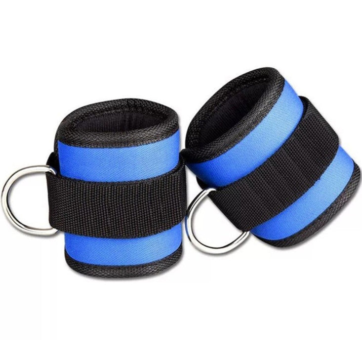 New D-ring Ankle Strap Buckle Adjustable Ankle Weights Gym Leg Ankle Cuffs Power Weight Lifting Fitness Rope 1/2PC - My Store