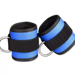 New D-ring Ankle Strap Buckle Adjustable Ankle Weights Gym Leg Ankle Cuffs Power Weight Lifting Fitness Rope 1/2PC - My Store