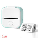 Portable Mini Thermal Label Printer Home Photo Printer Student Wrong Question Printer Bluetooth-compatible Mini Label Printer Price Tag - My Store