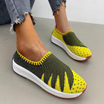 Flyknit Breathable Shoes Wedge Sneakers - My Store