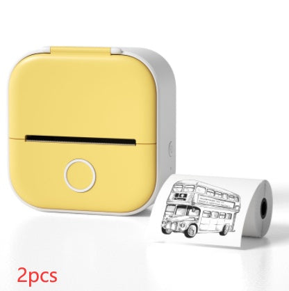 Portable Mini Thermal Label Printer Home Photo Printer Student Wrong Question Printer Bluetooth-compatible Mini Label Printer Price Tag - My Store