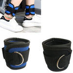 New D-ring Ankle Strap Buckle Adjustable Ankle Weights Gym Leg Ankle Cuffs Power Weight Lifting Fitness Rope 1/2PC - My Store