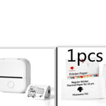 Portable Mini Thermal Label Printer Home Photo Printer Student Wrong Question Printer Bluetooth-compatible Mini Label Printer Price Tag - My Store