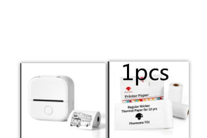 Portable Mini Thermal Label Printer Home Photo Printer Student Wrong Question Printer Bluetooth-compatible Mini Label Printer Price Tag - My Store