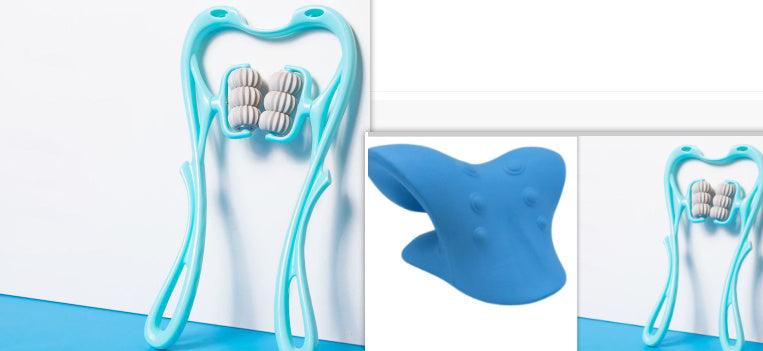 Multifunctional Manual Six-wheel Neck Massager Massage Relieve Roller Massage Tool - My Store