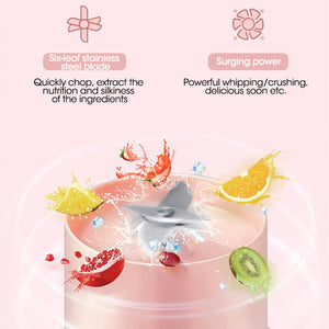 Multi-Function Portable Blender Electric Juicer Cup Sports Bottle Fruit Blender USB Rechargeable Smoothie Blender Fruits Juicer Extractor - My Store