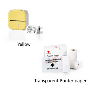 Portable Mini Thermal Label Printer Home Photo Printer Student Wrong Question Printer Bluetooth-compatible Mini Label Printer Price Tag - My Store