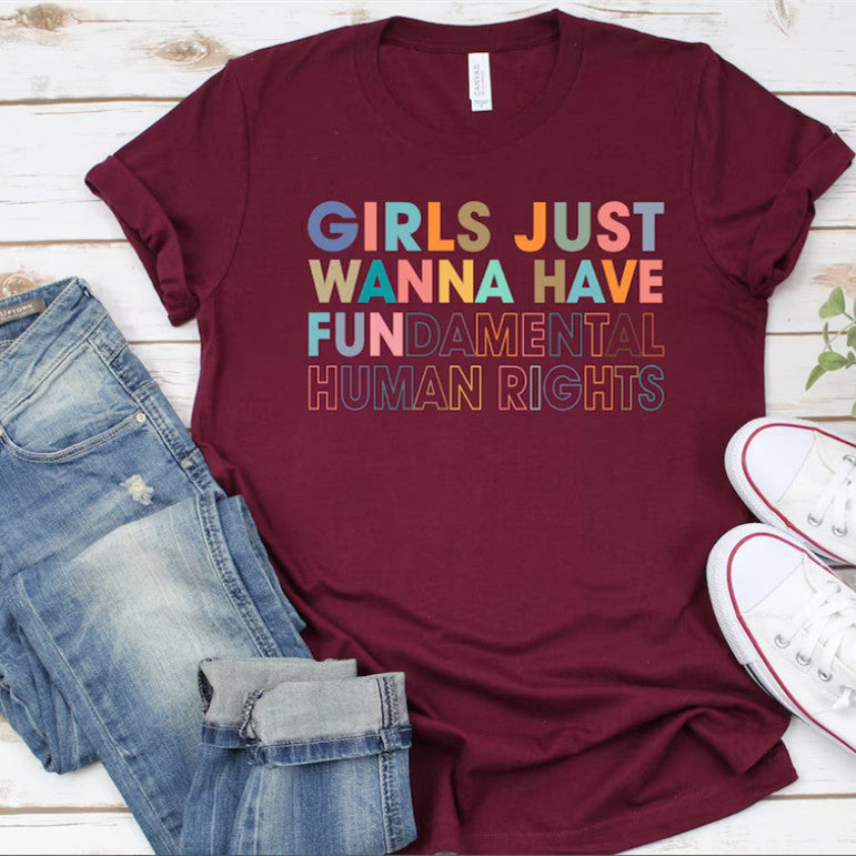 Women's Fertility Freedom Graphic Feminist Crew Neck T-Shirt - My Store
