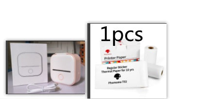 Portable Mini Thermal Label Printer Home Photo Printer Student Wrong Question Printer Bluetooth-compatible Mini Label Printer Price Tag - My Store