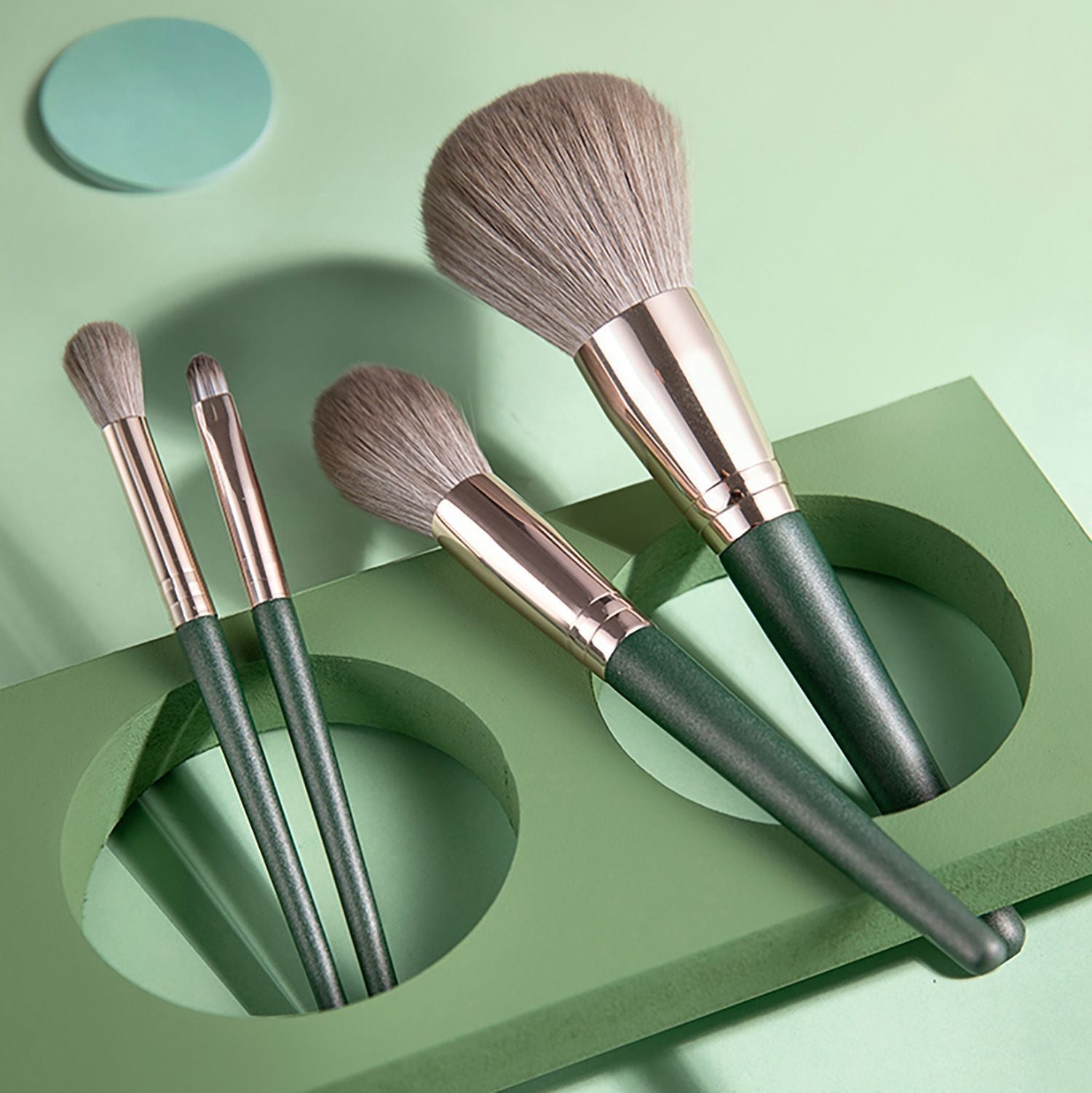Green Cloud 14 Makeup Brushes Suit - My Store