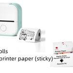 Portable Mini Thermal Label Printer Home Photo Printer Student Wrong Question Printer Bluetooth-compatible Mini Label Printer Price Tag - My Store
