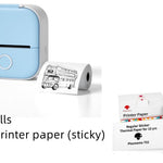 Portable Mini Thermal Label Printer Home Photo Printer Student Wrong Question Printer Bluetooth-compatible Mini Label Printer Price Tag - My Store