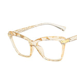 Anti-blue cat eye multi-faceted glasses - My Store